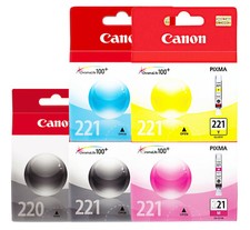 GENUINE Canon PGI-220 CLI-221 Ink 5 Pack for PIXMA iP4700 MP550 MP980 MX870  picture