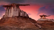 Landscape nature clouds mud sky sunset new mexico usa Custom Gaming Mat Desk picture