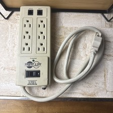 TRIPP-LITE SUPER 6 SURGE PROTECTOR-6 OUTLET POWER STRIP E128811 Line/Equip Rare picture