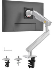 Silver NB SmooVex Single Monitor Mount Stand Fits Up To 32 Inch VESA 75/100 picture