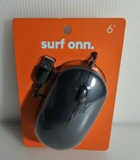 New Surf Onn USB Optical Mouse 6ft Cable 3-Button Scroll  picture