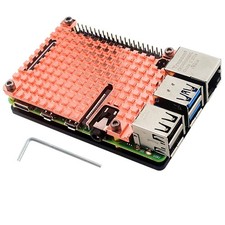 Ultra-thin Copper Heatsink Protective Passive Cooling Case For Raspberry Pi 4B picture
