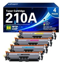 4 Pack 210A Toner Cartridge Replacement for HP 210X W2100A Color LaserJet Pro picture