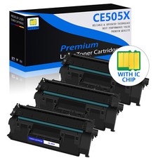 3PK CE505X 05X Black Toner Cartridge For HP LaserJet P2055d P2055dn P2055x picture