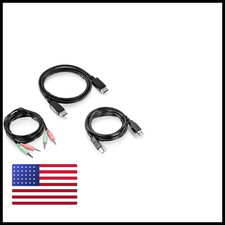 Trendnet 6 Ft. Display Port Usb And Audio Kvm Cable Kit Compatible Kvm Switches picture