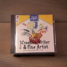 Microsoft Creative Writer & Fine Artist PC Mac CD-ROM Vintage 94 Jewel Case picture