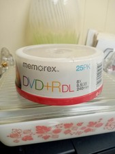 Brand New Memorex DVD+R DL Duel Layer 25 Pack Discs 8x 8.5 GB 240 Min picture