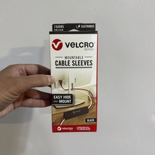 VELCRO Black Mountable Cable Sleeves (2 Sleeves 8