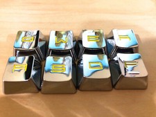 12 Key Zinc-Aluminum Alloy Gaming Keycap WASD Keycaps for MX Mechanical Keyboard picture