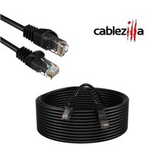 Cat5e Black Ethernet Patch Cable UTP LAN Network Cord 1.5FT- 20FT Multi-Pack LOT picture