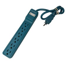 CyberPower B602RC1TL Surge Protector Power Strip Blue/Teal Tested Working picture