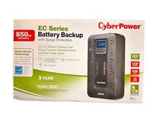 CyberPower EC850LCD Battery Backup W/Surge Protector UPS System 850va510watts picture