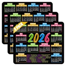 2026 Calendar Mouse Pad, 9.5 x 7.9 Inch, Non-Slip Rubber Base for Computer La... picture