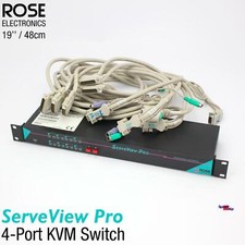 Kvm Cpu Switch Rose Electronics Serveview Pro Spb-4ub 4-Port Professional 19
