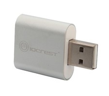 IO Crest SY-AUD20205 USB to Audio Adapter Convert PC USB Port into Sound Card picture