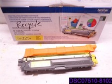 USED NEEDS FILLED Genuine Brother TN-225Y Yellow Toner Cartridge picture