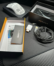 Glorious Model O Wireless White Gaming Mouse LED Optical 19000 DPI 6 Buttons picture