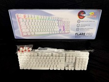 Redragon Flare Pro K710 Wireless Mechanical Keyboard White Red Switches picture