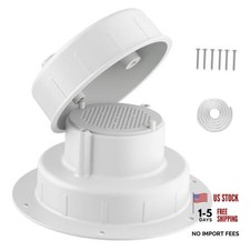 Aluminum RV Plumbing Vent Cap- Strong Protective Roof Sewer Cover with 1 White picture