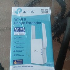 Wifi extender.  TP-Link RE1300X AX1300 Wi-Fi 6 Dual-Band Extender EasyMesh AP picture