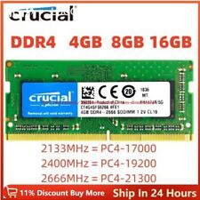 CRUCIAL DDR4 4GB 8GB 16GB 2666 2133 3200 LAPTOP MEMORY SODIMM NOTEBOOK MEMORY picture