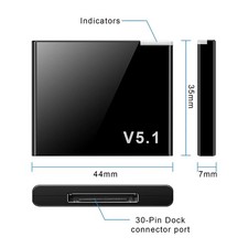 Bluetooth 5.1 Receiver Adapter 30 Pin for Bose SoundDock Music System Speaker picture