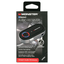 Monster Bluetooth Receiver for Car & Home, 3.5mm Aux, Mic, Voice Assistant picture
