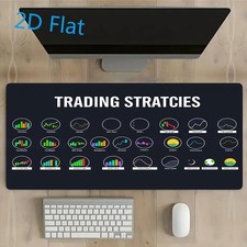 [2D Flat] Stock Trading Strategy Chart | Rubber Anti-slip Mouse Pad, Extra-lar picture