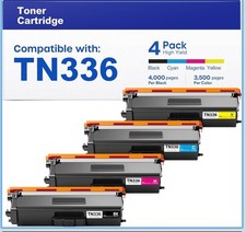 4 Pack Color TN336 Toner Compatible With Brother TN-336 HL-L8350CDW MFC-L8850CDW picture