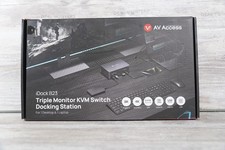AV Access iDock B23 Triple Monitor KVM Switch Docking Station PC Laptop picture