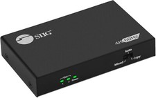 SIIG 2 Port HDMI 2.0 4K @60Hz HDR Splitter with EDID & Downscaler CE-H26B11S1 picture