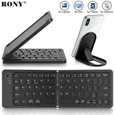 Foldable Wireless Bluetooth Keyboard: Portable Folding Travel Keyboard for Iphon picture