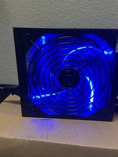LOT Of (2) New 550W ATX Desktop PC Power Supply - Quiet Blue LED Fan picture