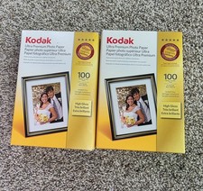 Kodak Ultra Premium 4x6 Photo Paper 100 Sheets Instant Dry  High Gloss 2 Pk picture
