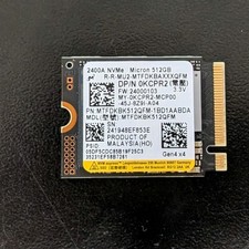 Dell Micron 512GB NVMe M.2 2400A SSD Solid State Drive MTFDKBK512QFM KCPR2 A46 picture