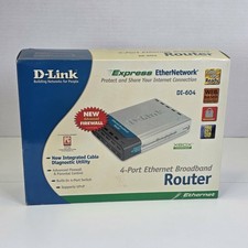 New Sealed D-Link 4-Port Ethernet Broadband Router DI-604 - Express EtherNetwork picture