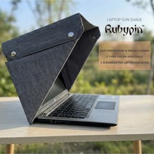 Foldable Laptop Sun Shade & Privacy Shield Hood for 14
