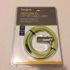 TARGUS Defcon CL Laptop Cable Lock 6.5 ft Combination Lock PA410U-GRN NIP NEW picture