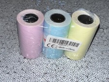 3 Rolls Printable Sticker Paper for PeriPage A6 Pocket Thermal Printer 57x30mm picture