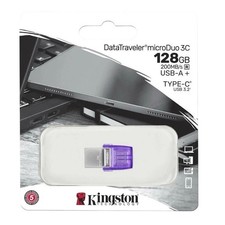 Kingston Technology DataTraveler MicroDuo 3C 128 GB USB-C and USB-A Flash Drive picture