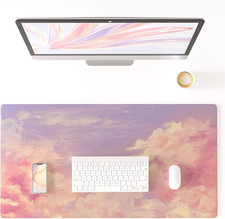 Colorful Star Pink Large Mouse Pad, 31.5