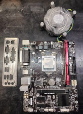 LGA 1150 Motherboard CPU RAM Combo Intel G3260 Gigabyte H81M HyperX 8GB DDR3 Use picture