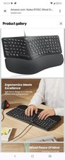 Nulea RT05C Wired Ergonomic Keyboard, Split Keyboard with Cushioned Wrist Res picture