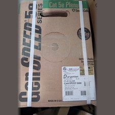 General Cable GenSPEED 5000 Cat5e Plenum CMP 1000ft Blue 24AWG Solid Copper NEW picture