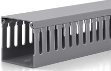 3x3in Cable Raceway, 6.6FT(2xL3.2FT) Large Wire Tray, PVC Cord Hider for Network picture