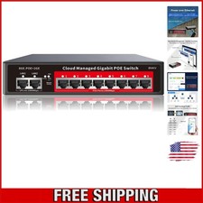 High-Performance 8-Port PoE Switch with 2 Gigabit Uplinks - Compact Design picture