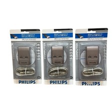 Lot 3 Philips PSL1014 USB 2.0 Automatic Sharing Switch Mini Hub NEW picture