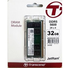 Transcend JetRam 32GB 5600MHz PC5-44800 Non-ECC Unbuffered Laptop DDR5 SODIMM picture