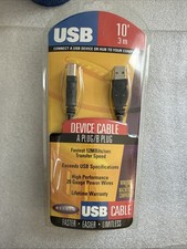 Belkin USB Cable aPlug/B Plug 16' 5 Meters F3U133-16 New picture