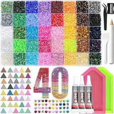 50000Pcs Resin Jelly Rhinestones for Bedazzling kit, 3mm Bedazzler Kits | 40C... picture